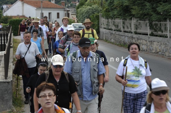 Liburnija.net: Hodočasnici iz Istre na svom putu kroz Matulje...
