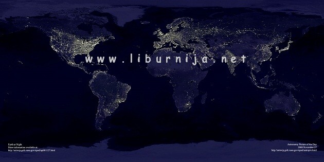 Liburnija.net: Noćni pogled na Zemlju...
