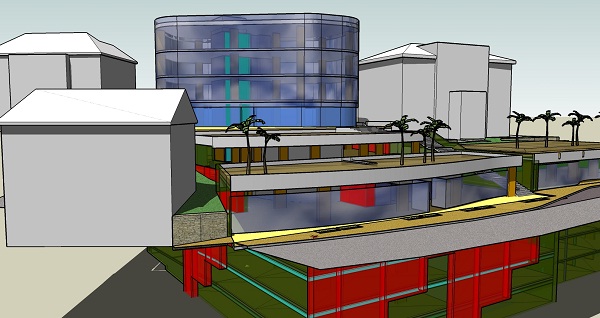 Liburnija.net: Skica budućeg Garažno - poslovnog centra @ Mrkat