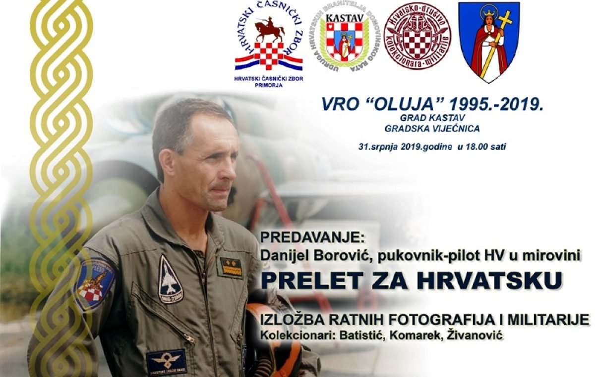 Predavanje “Prelet za Hrvatsku” i izložba ratne fotografije, odora i opreme sutra u Kastvu