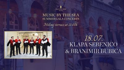 Uz note klape Sebenico i Branimira Bubice nastavlja se jedinstveni ciklus gala koncerata ‘Music by the sea’