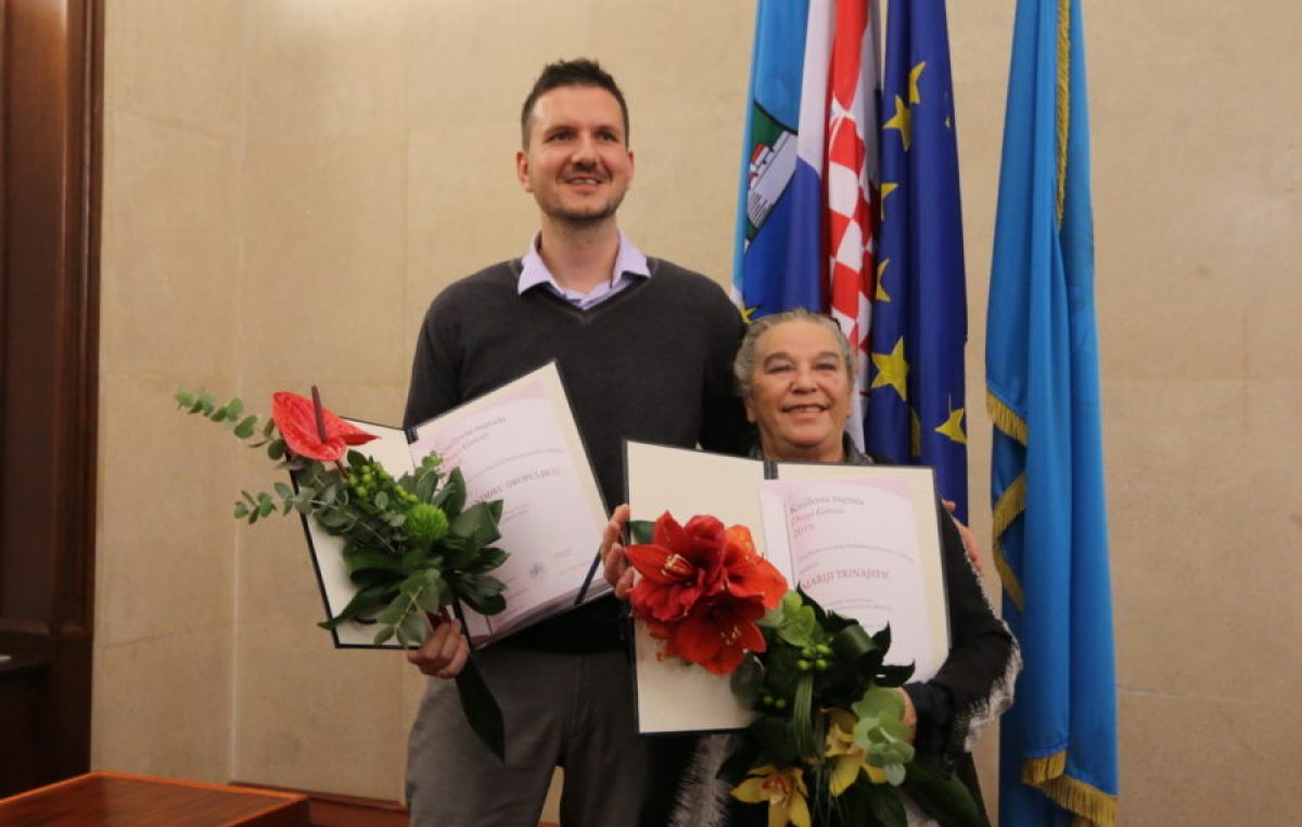Mariji Trinajstić i Branimiru Dropuljiću uručene Književne nagrade Drago Gervais @ Rijeka