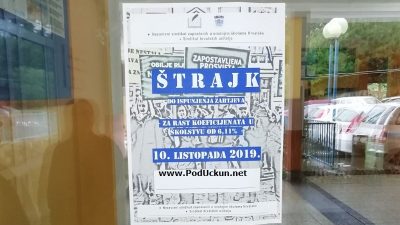 Škole u PGŽ sutra u štrajku, za ponedjeljak najavljen štrajk u cijeloj Hrvatskoj