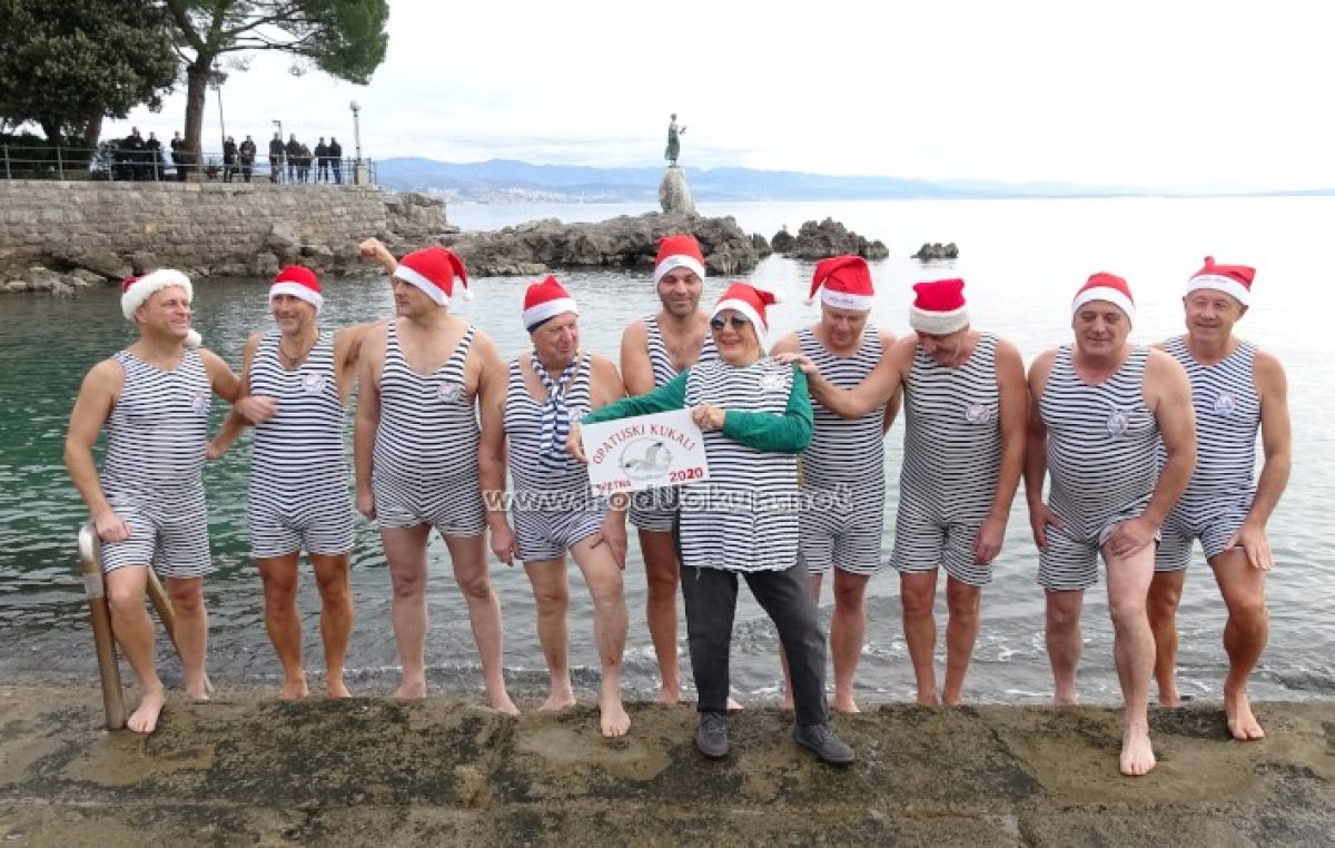 FOTO/VIDEO Opatijski kukali i Betty Jurković najavili 16. novogodišnje kupanje