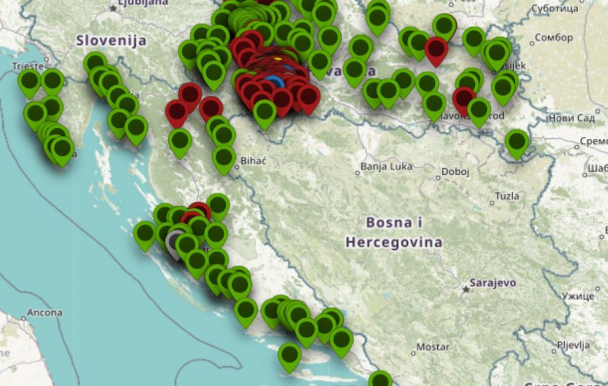 Digitalna karta potres2020 za pomoć stradalima