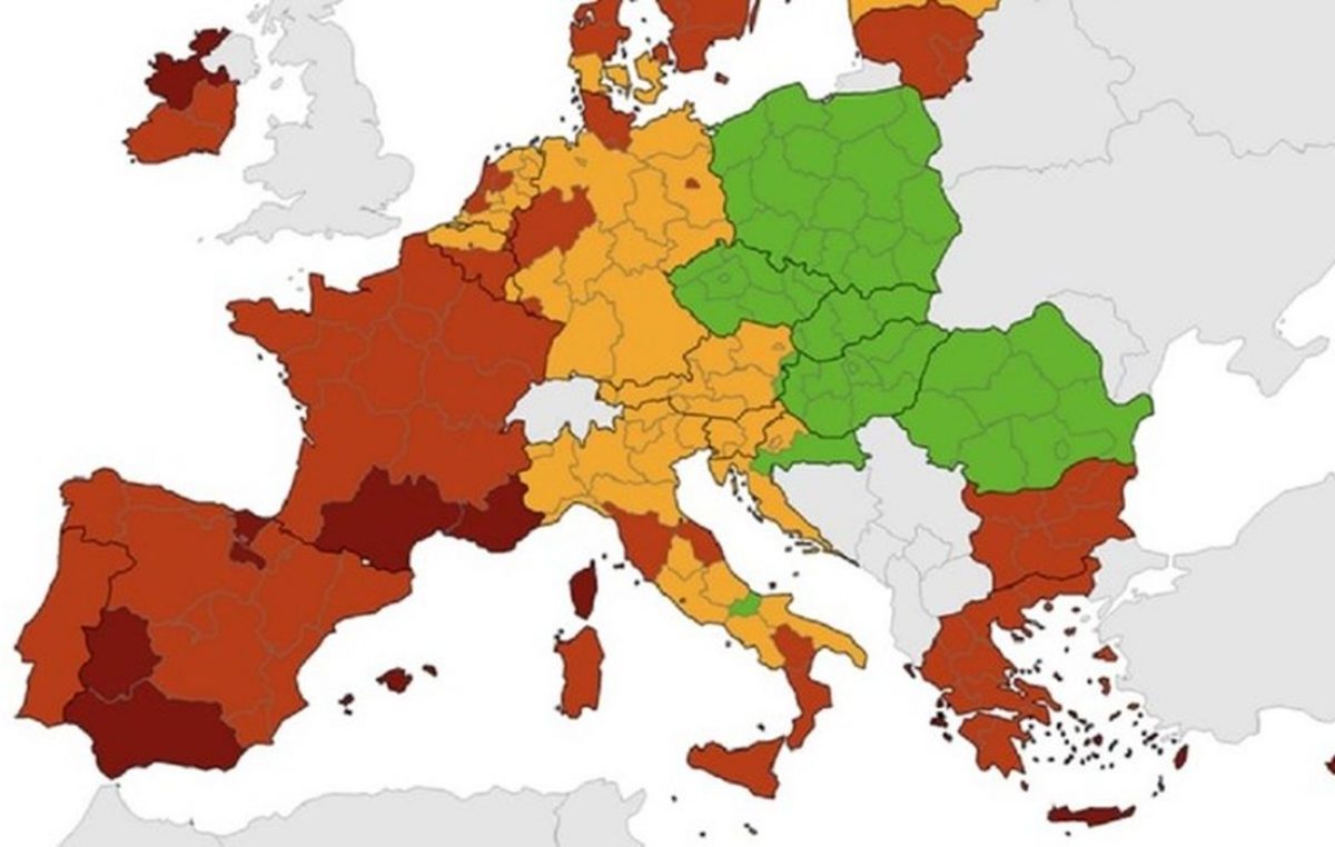 Objavljena nova korona-karta EU, jadranska obala ostaje narančasta