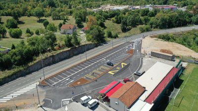 Završena izgradnja parkirališta ispred NK Halubjana